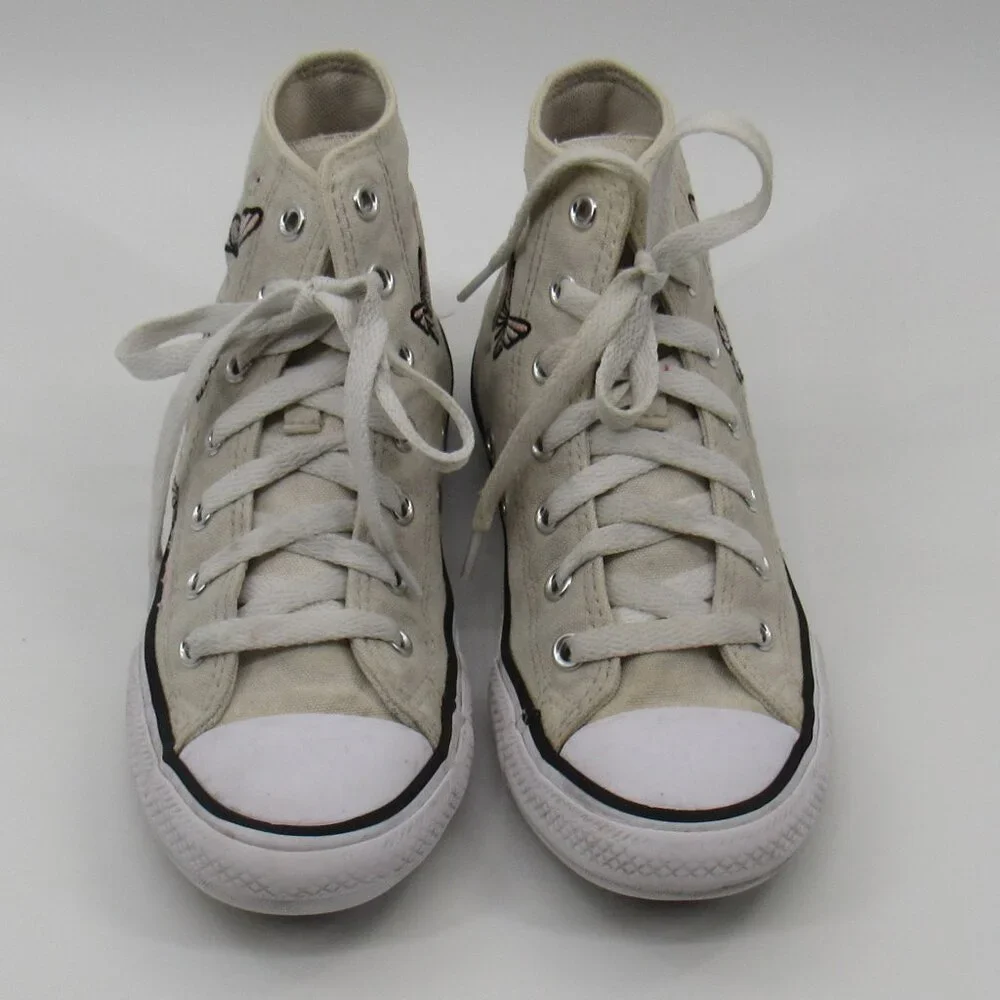 Converse Chuck Taylor All Star HI Butterflies Girls High Top Sneakers Size 2